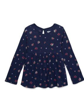 NWT Garanimals Toddler Girls Baby Doll Pointelle Top with Long Sleeves Size 2T